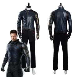 NewCosplay The Falcon And The Winter Soldier Bucky Barnes Halloween Carnival Suit Cosplay Costume
