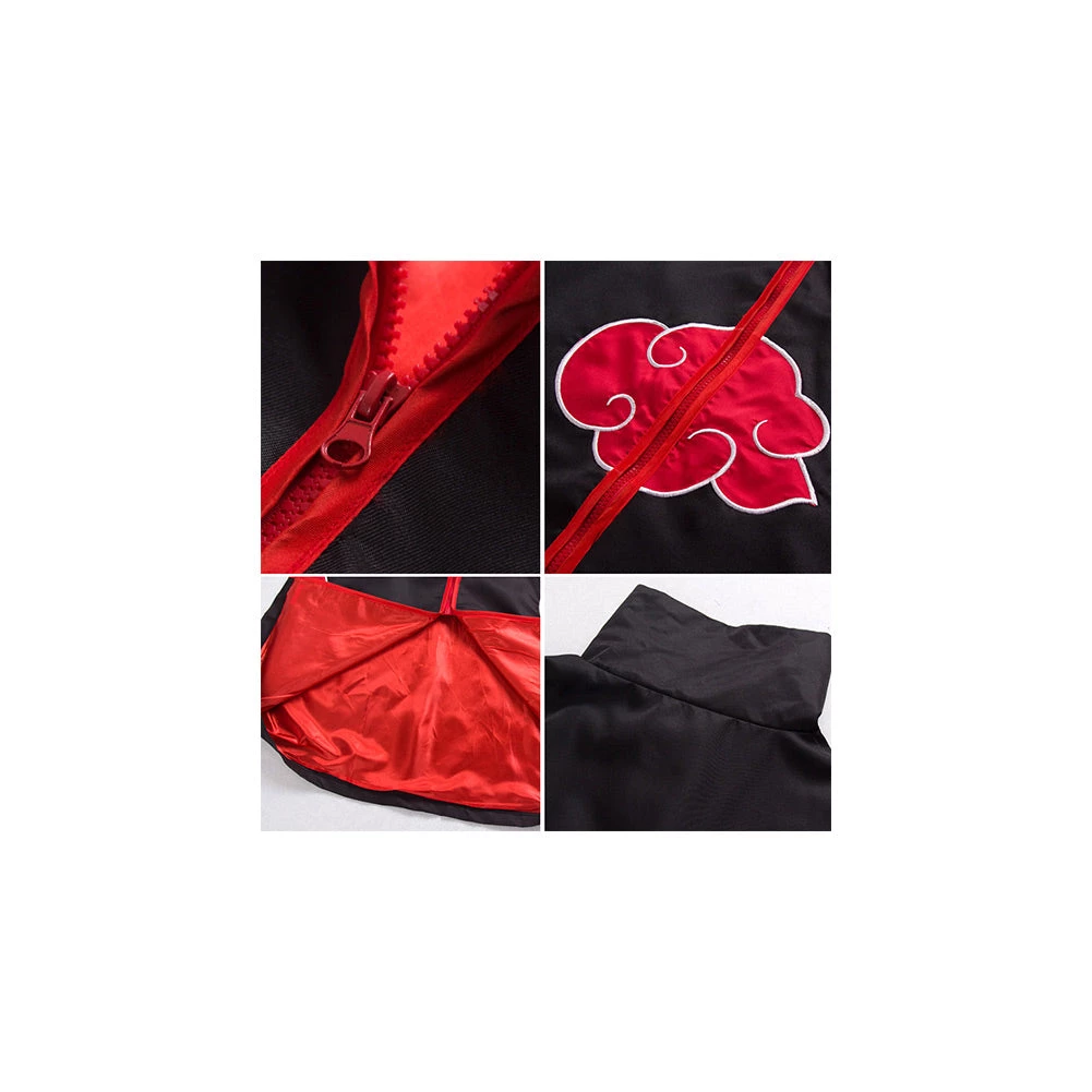 NewCosplay Naruto Akatsuki Kimono Cardigan Headband Ring Shoes Set Halloween Carnival Suit Cosplay Costume 7 NewCosplay Naruto Akatsuki Kimono Cardigan Headband Ring Shoes Set Halloween Carnival Suit Cosplay Costume