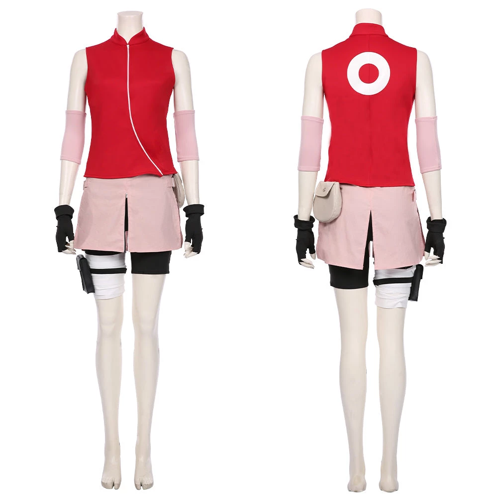NewCosplay NARUTO-Haruno Sakura Women Skirt Outfit Halloween Carnival Costume Cosplay Costume 14 NewCosplay NARUTO-Haruno Sakura Women Skirt Outfit Halloween Carnival Costume Cosplay Costume