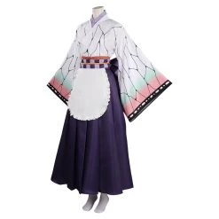 NewCosplay Demon Slayer Kochou Shinobu Cosplay Costume Maid Dress Outfits Halloween Carnival Suit