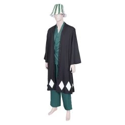 NewCosplay New Arrivals Anime Bleach Urahara Kisuke Coat Pants Hat Outfits Halloween Carnival Suit Cosplay Costume