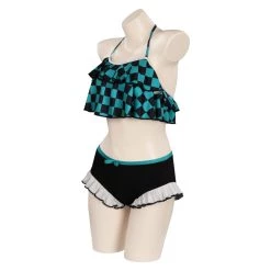 NewCosplay Anime Demon Slayer Kamado Tanjirou Swimwear Outfits Halloween Carnival Suit Cosplay Costume 11 NewCosplay Anime Demon Slayer Kamado Tanjirou Swimwear Outfits Halloween Carnival Suit Cosplay Costume