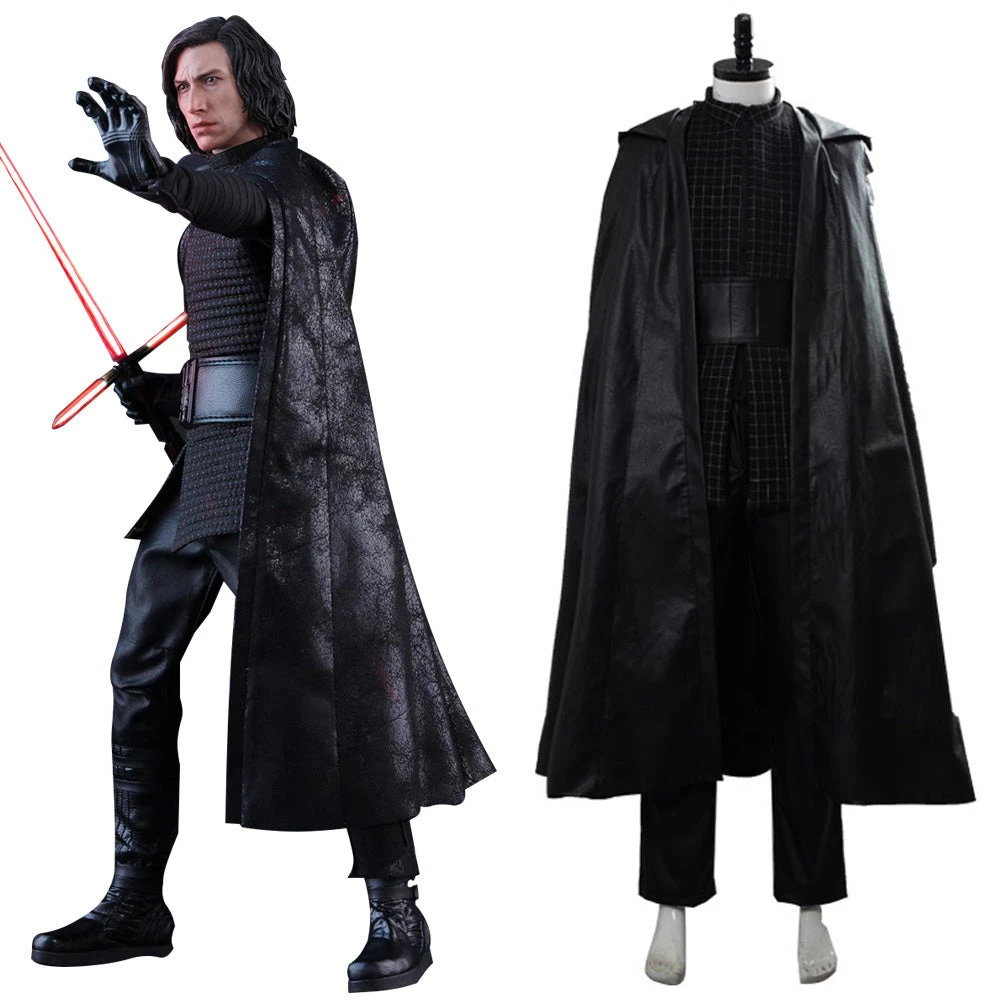 NewCosplay Star Wars: The Rise Of Skywalker Kylo Ren Jumpsuit Halloween Carnival Suit Cosplay Costume 3 NewCosplay Star Wars: The Rise Of Skywalker Kylo Ren Jumpsuit Halloween Carnival Suit Cosplay Costume