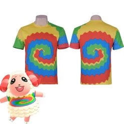 NewCosplay Animal Crossing: New Horizons-Dom Print T-shirt Cosplay Costume New Arrivals