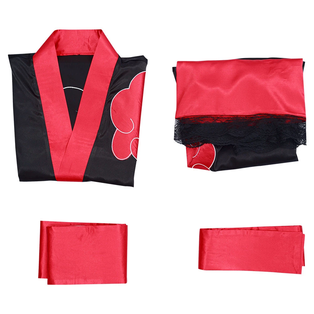 NewCosplay NARUTO Akatsuki Kimono Dress Outfits Halloween Carnival Suit Cosplay Costume 11 NewCosplay NARUTO Akatsuki Kimono Dress Outfits Halloween Carnival Suit Cosplay Costume