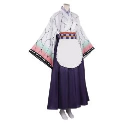 NewCosplay Demon Slayer Kochou Shinobu Cosplay Costume Maid Dress Outfits Halloween Carnival Suit