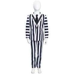 NewCosplay Beetlejuice Kids Children Striped Uniform Pants Halloween Carnival Suit Cosplay Costume New Arrivals