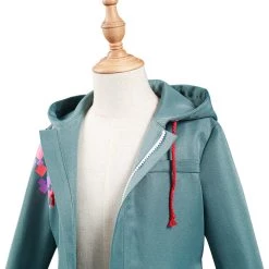 NewCosplay New Arrivals Danganronpa Nagito Komaeda Kids Children Army Green Jacket Coat Cosplay Costume