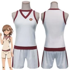 NewCosplay A Certain Scientific Railgun T Cosplay Misaka Mikoto Sports Clothes Cosplay Costume