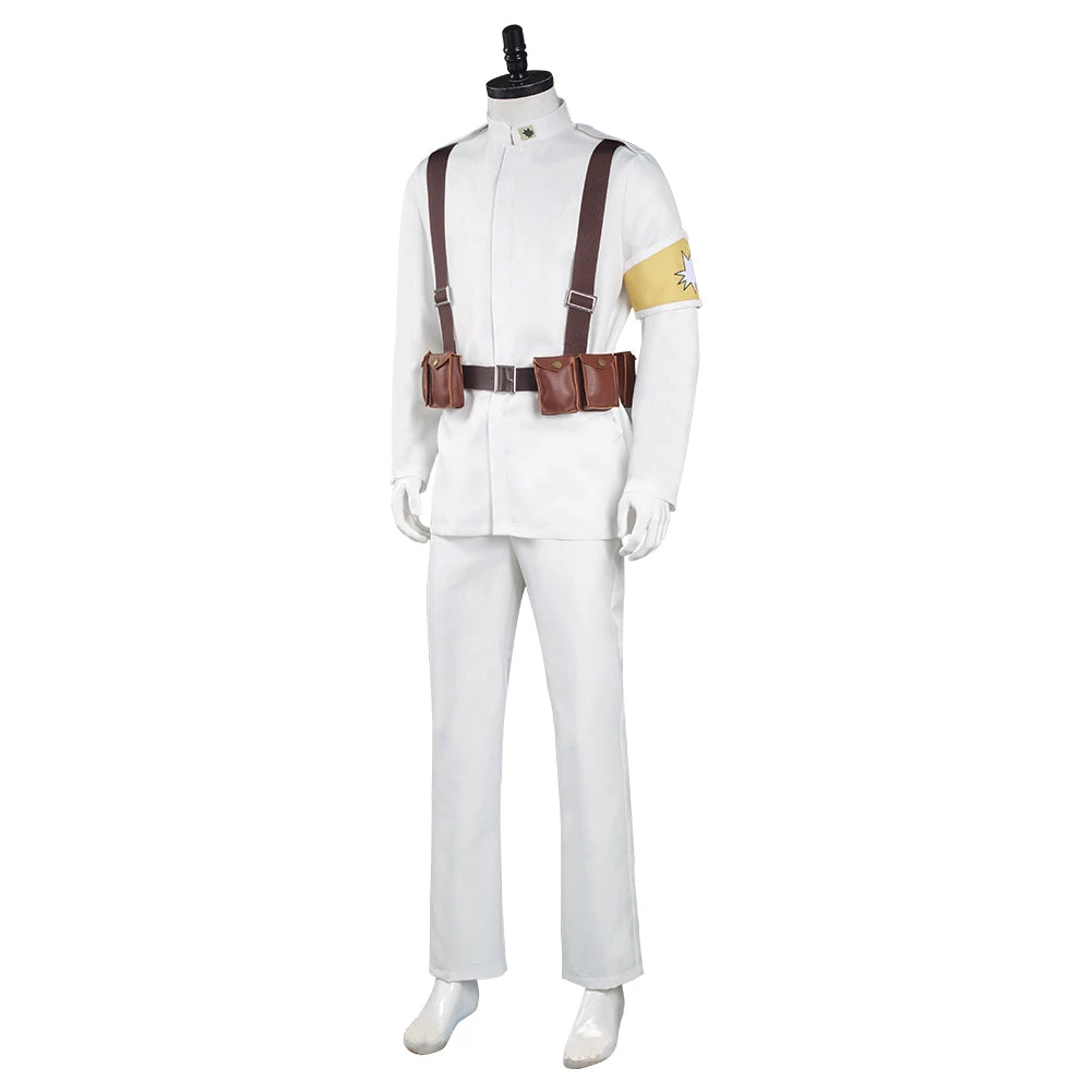 NewCosplay Attack On Titan S4 Shingeki No Kyojin Marley Eldian Army White Uniform Outfits Halloween Carnival Suit Cosplay Costume 7 NewCosplay Attack On Titan S4 Shingeki No Kyojin Marley Eldian Army White Uniform Outfits Halloween Carnival Suit Cosplay Costume