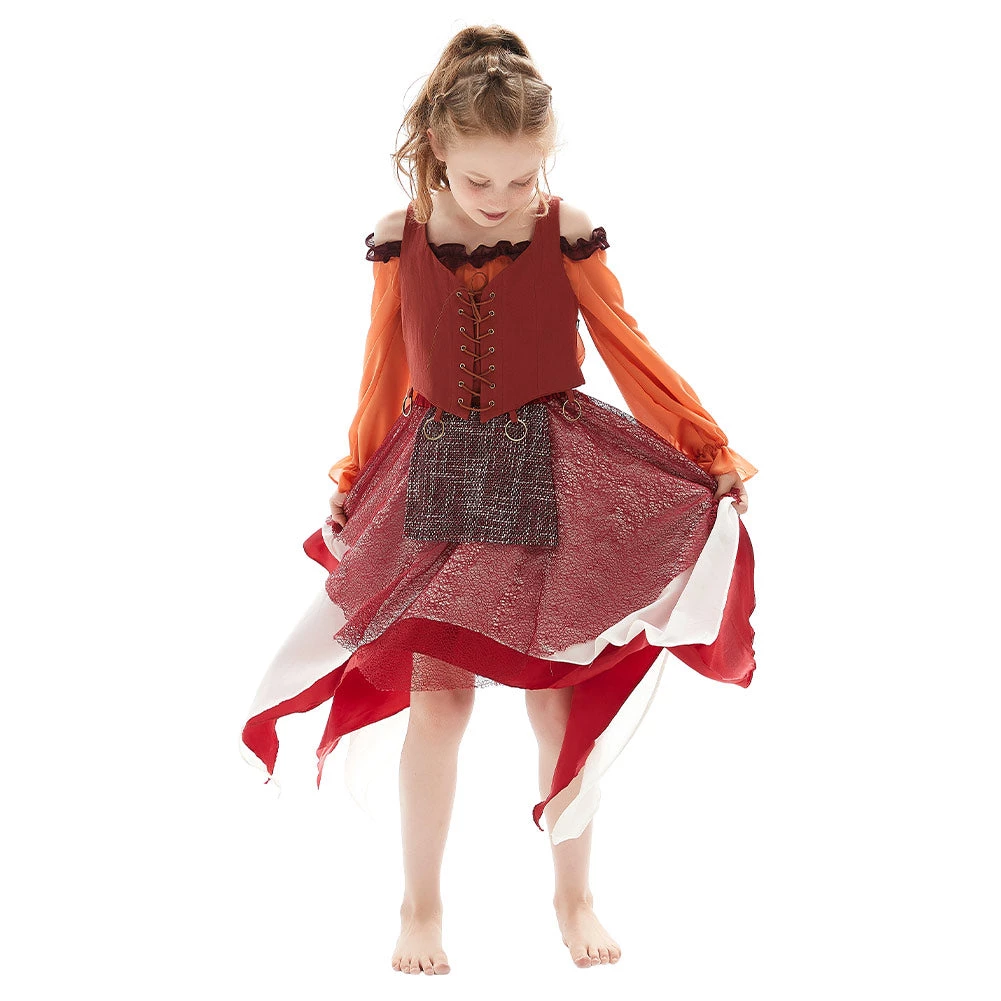 NewCosplay Hocus Pocus Mary Sanderson Girls Kids Children Cosplay Costume 8 NewCosplay Hocus Pocus Mary Sanderson Girls Kids Children Cosplay Costume