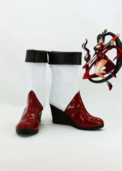 NewCosplay BlazBlue: Calamity Trigger Litchi Faye-Ling Cosplay Boots Shoes 3 NewCosplay BlazBlue: Calamity Trigger Litchi Faye-Ling Cosplay Boots Shoes