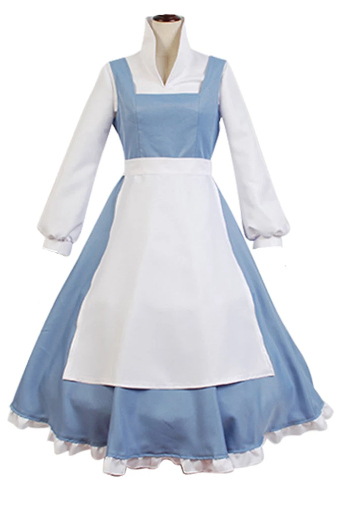 NewCosplay Beauty And Beast The Maid Gown Apron Dress Outfit Cosplay Costume New Arrivals 4 NewCosplay Beauty And Beast The Maid Gown Apron Dress Outfit Cosplay Costume New Arrivals