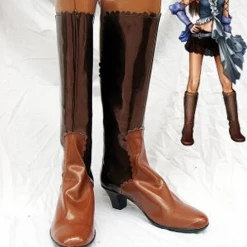NewCosplay Final Fantasy XII Lenne Cosplay Boots Shoes Brown
