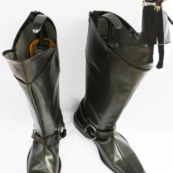 NewCosplay Hakuoki Harada Sanosuke Cosplay Boots Shoes Custom Made
