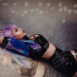 NewCosplay League Of Legends LOL KDA Agony‘s Embrace Evelynn Women Skirt Outfits Halloween Carnival Suit Cosplay Costume