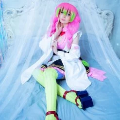 NewCosplay Demon Slayer Kanroji Mitsuri Maid Outfit Cosplay Costume 16 NewCosplay Demon Slayer Kanroji Mitsuri Maid Outfit Cosplay Costume