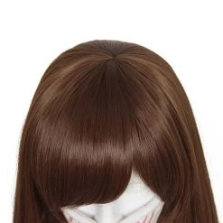 New Cosplaysky DVA Hana Song Cosplay Wig Overwatch OW Cosplay Wig Brown Long Hair New Arrivals