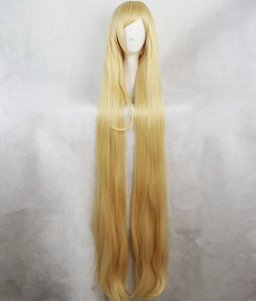NewCosplay Noragami Bishamonten Cosplay Wigs Yellow 3 NewCosplay Noragami Bishamonten Cosplay Wigs Yellow