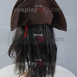 NewCosplay Pirates Of The Caribbean Jack Sparrow Hat Wig Headband Set New Arrivals
