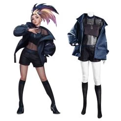 NewCosplay League Of Legends LOL KDA Groups Akali Halloween Carnival Suit Cosplay Costume