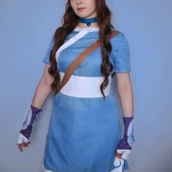 NewCosplay Avatar: The Last Airbender Katara Halloween Carnival Suit Cosplay Costume 27 NewCosplay Avatar: The Last Airbender Katara Halloween Carnival Suit Cosplay Costume