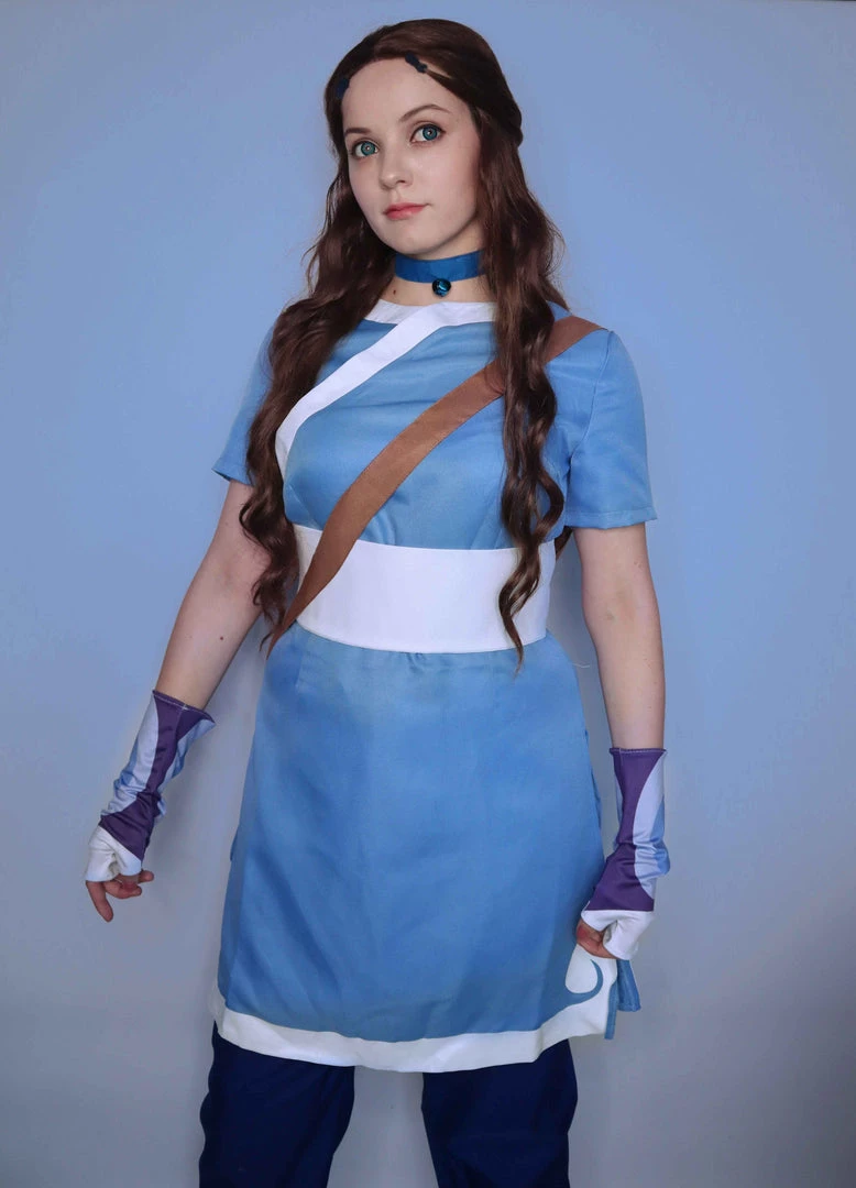 NewCosplay Avatar: The Last Airbender Katara Halloween Carnival Suit Cosplay Costume 14 NewCosplay Avatar: The Last Airbender Katara Halloween Carnival Suit Cosplay Costume