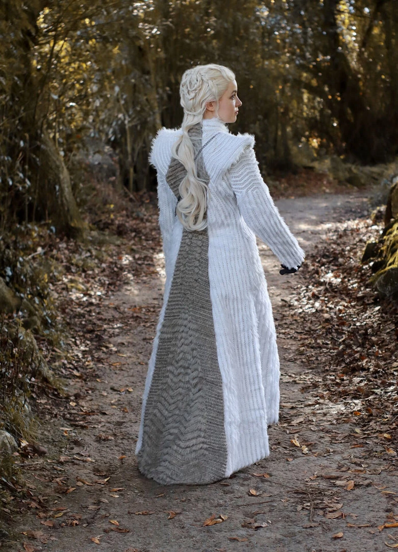 New Cosplaysky Game Of Thrones Daenerys Season 7 E6 Targaryen Outfit Dragonstone Snow Dress Cosplay Costume 14 New Cosplaysky Game Of Thrones Daenerys Season 7 E6 Targaryen Outfit Dragonstone Snow Dress Cosplay Costume
