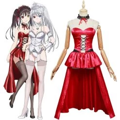 NewCosplay Anime Date A Bullet Tokisaki Kurumi Women Girls Dress Outfits Halloween Carnival Costume Cosplay Costume