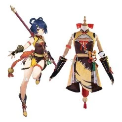 NewCosplay New Arrivals Game Genshin Impact Xiangling Outfits Halloween Carnival Costume Cosplay Costume