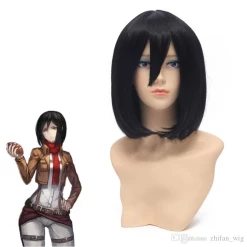NewCosplay Shingeki No Kyojin Attack On Titan Mikasa Ackerman Cosplay Wig New Arrivals