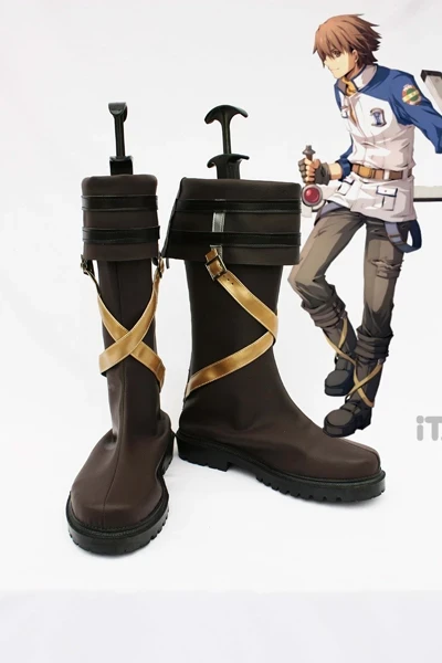 NewCosplay The Legend Of Heroes Zero No Kiseki Lloyd Cosplay Boots Shoes New Arrivals