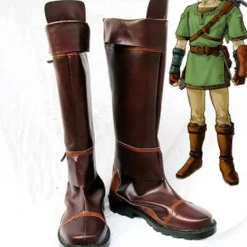 NewCosplay New Arrivals The Legend Of Zelda Cosplay Boots Shoes Brown