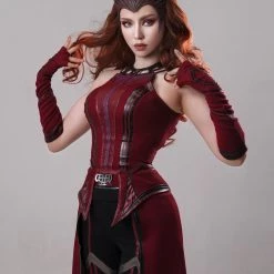 NewCosplay Wandavision Scarlet Witch Cosplay Costume Mask Outfits Halloween Carnival Suit New Arrivals