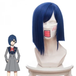 New Cosplaysky DARLING In The FRANXX 015 ICHIGO Cosplay Wig Short Blue New Arrivals
