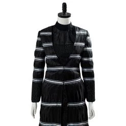 NewCosplay New Arrivals The Witcher Yennefer Of Vengerberg Blouse Trousers Set Stripe Black Thin Coat Cosplay Costume