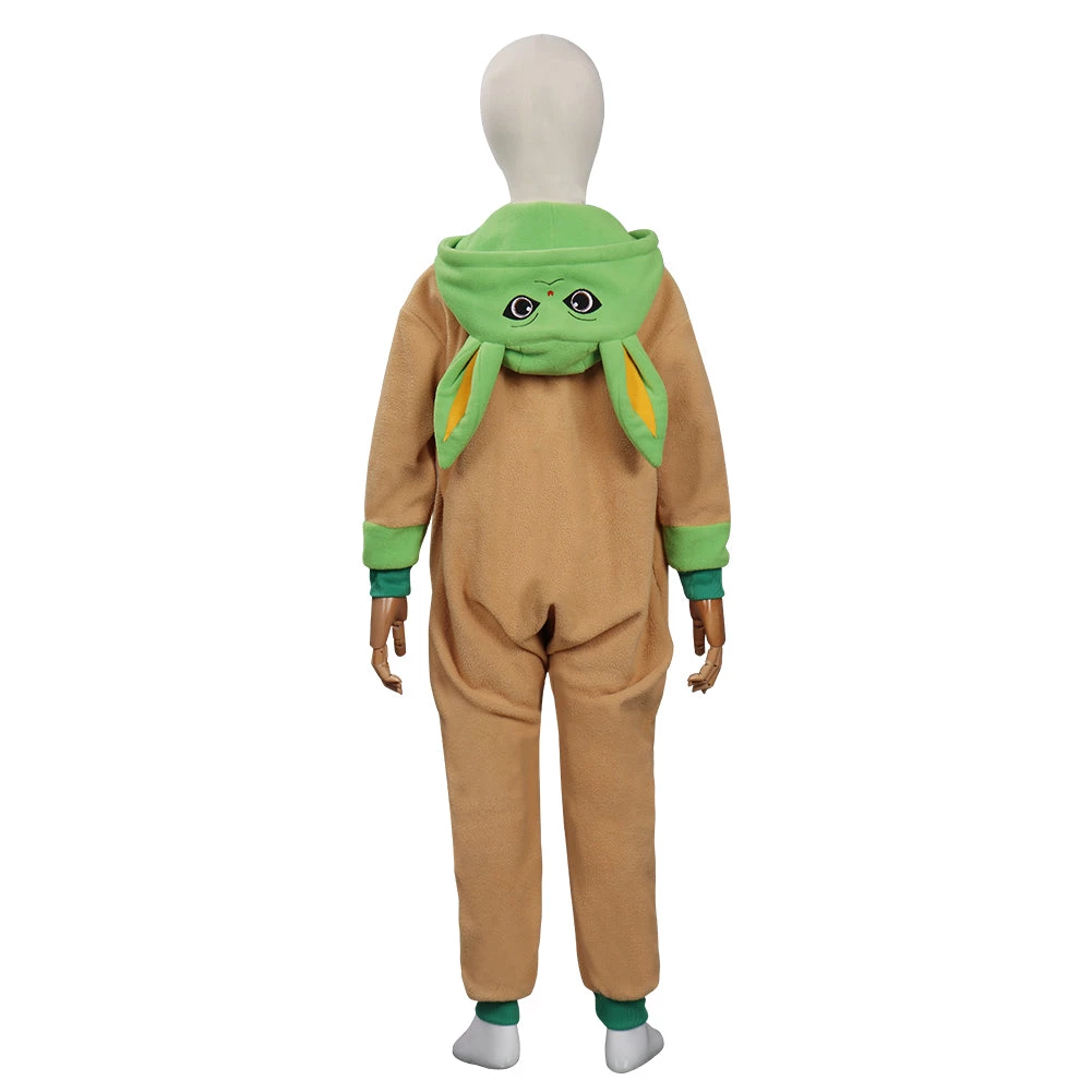 NewCosplay New Arrivals Baby Yoda Jumpsuit Sleepwear Pajams Outfits Halloween Cosplay Costume For Kids Children 6 NewCosplay New Arrivals Baby Yoda Jumpsuit Sleepwear Pajams Outfits Halloween Cosplay Costume For Kids Children