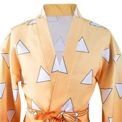 NewCosplay Demon Slayer Agatsuma Zenitsu Halloween Carnival Suit With Earrings Belt Cosplay Costume 23 NewCosplay Demon Slayer Agatsuma Zenitsu Halloween Carnival Suit With Earrings Belt Cosplay Costume