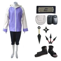 NewCosplay Naruto Hyuga Hinata Ver B Whole Set Cosplay Costume