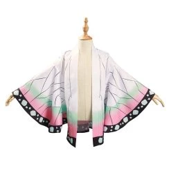 NewCosplay Demon Slayer: Kimetsu No Yaiba Kochou Shinobu Kids Children Kimono Coat Cosplay Costume New Arrivals