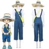 NewCosplay My Hero Academia Heroes: Rising Katsuma T-shirt Dungarees Jumpsuits Set Cosplay Costume New Arrivals