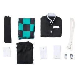 NewCosplay Kids Children Demon Slayer: Kimetsu No Yaiba Kamado Tanjirou Cosplay Costume New Arrivals