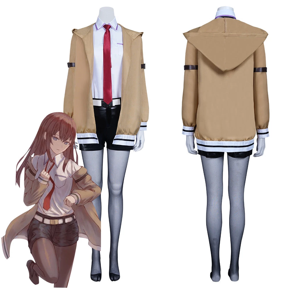 NewCosplay Steins Gate Makise Kurisu Outfits Halloween Carnival Suit Cosplay Costume New Arrivals 3 NewCosplay Steins Gate Makise Kurisu Outfits Halloween Carnival Suit Cosplay Costume New Arrivals