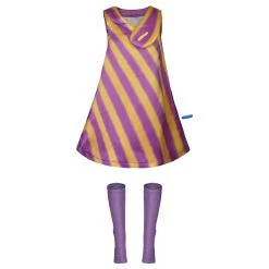 NewCosplay Trolls 2：World Tour-Poppy Adult Women Dress Outfit Halloween Carnival Costume Cosplay Costume New Arrivals