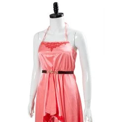 NewCosplay Final Fantasy VII:7 Remake Aerith Wall Market The Honeybee Inn Peach Pink Long Gown Halter Dress Cosplay Costume New Arrivals