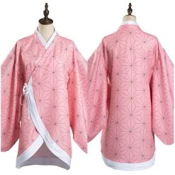 NewCosplay Demon Slayer: Kimetsu No Yaiba Kamado Nezuko Kimono Coat Cosplay Costume