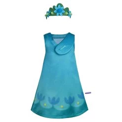 NewCosplay Trolls 2：World Tour Poppy Kids Children Dress Halloween Carnival Costume Cosplay Costume