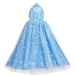 NewCosplay Frozen Princess Elsa Cloak Halloween Carnival Suit Cosplay Costume For Kids Children New Arrivals