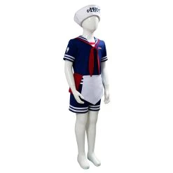NewCosplay Stranger Things 3 Scoops Ahoy Steve Harrington Kids Children Uniform Cosplay Costume TV 16 NewCosplay Stranger Things 3 Scoops Ahoy Steve Harrington Kids Children Uniform Cosplay Costume TV