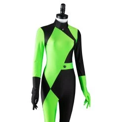 NewCosplay New Arrivals Kim Possible Shego Adult Jumpsuit Halloween Carnival Suit Outfits Cosplay Costume
